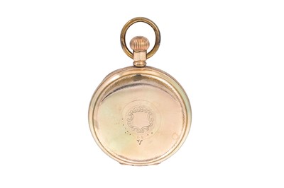 Lot 440 - A VINTAGE GOLD PLATED FULL HUNTER POCKET WATCH,...