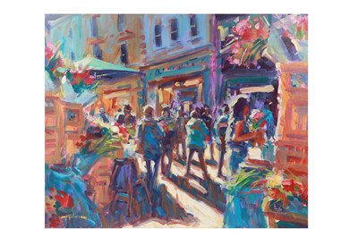 Lot 570 - NORMAN TEELING (Irl Contemporary) Flower...