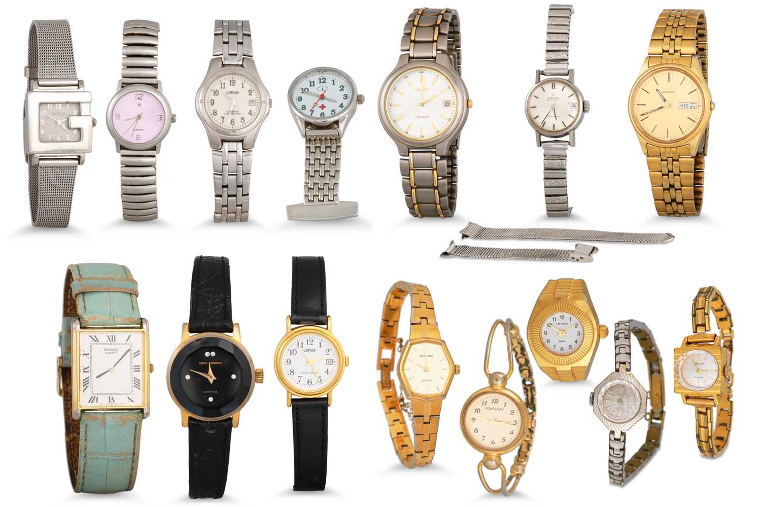 Lot 444 - A LADY'S OMEGA AUTOMATIC WRISTWATCH, stainless...
