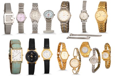 Lot 444 - A LADY'S OMEGA AUTOMATIC WRISTWATCH, stainless...