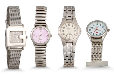 Lot 444 - A LADY'S OMEGA AUTOMATIC WRISTWATCH, stainless...