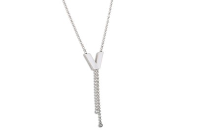 Lot 377 - A MODERN 18CT VERSACE ''V DEVINE'' PENDANT, on...